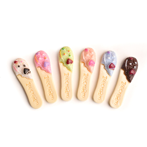 เรซิ่นรูปไอศกรีมน่ารักแบบแบนสำหรับงาน DIY ทำมือ ตกแต่งกิ๊บติดผม เคสมือถือ - Product Image 1