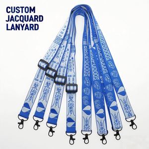 Adjustable Woven Shoulder Strap Phone Holder <b>Lanyards</b> Custom Logo Jacquard Crossbody Bag Strap - Product Image 1