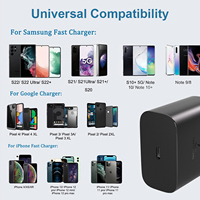 Cargador de Pared USB-C WAWEIS PD3.0 QC3.0 de 45W con Carga Rápida y Protección OVP para Teléfonos Móviles