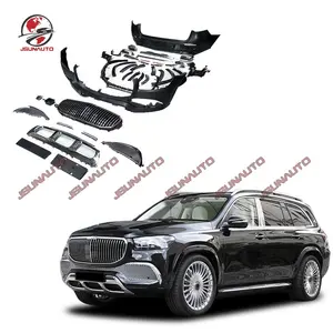 <span class=keywords><strong>2022</strong></span> Benz <span class=keywords><strong>GLS</strong></span> 400 de 450 de 580 X167 actualizar a GLS600 MYB estilo Kit de cuerpo con parachoques trasero parrilla pasos laterales - Product Image 1