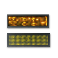 Etiquetas LED Programables Multi-idioma, Etiquetas de Nombre con Texto Desplazable Verde, Tarjeta de Nombre, Letrero, Tablero Publicitario