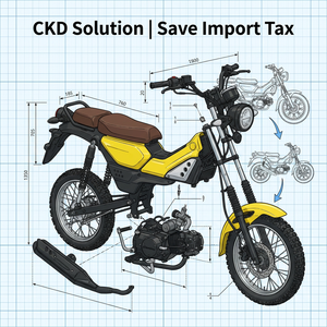 Motocicleta Todoterreno 2026 Trail 125cc Estilo PG-1 Alternativa a Scrambler, a Gasolina, CKD, Ahorro de Impuestos, Soporte para Pedidos de Prueba 20GP - Product Image 4