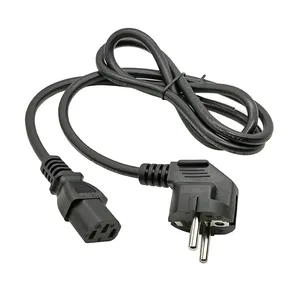 vde standard power cord EU 2pin power european plug with IEC C13 250V connector Power cable