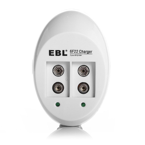 Chargeur de batteries rechargeables EBL 2 emplacements 600mAh USB rapide NiMH Li-ion 9V pour batteries rechargeables 9V - Product Image 5