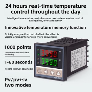Termostato Inteligente REX-C100-C400-C700, Controlador de Temperatura Digital Totalmente Automático con Pantalla Digital, Salida de Relé/Estado Sólido 420mA - Product Image 2