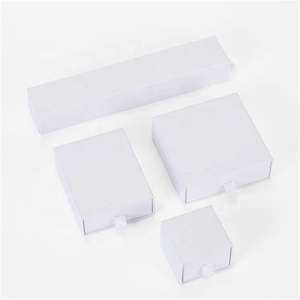 Caja de embalaje de regalo de papel blanco de lujo, cajón deslizante, caja de joyería <span class=keywords><strong>para</strong></span> anillo, pendiente, collar, pulsera, cuentas - Product Image 6