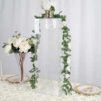Support carré en acrylique pour fleurs, socle décoratif transparent en acrylique pour mariage, présentoir à gâteau transparent pour fête