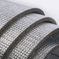 Matériau composite double face en mousse de coton PE perlé noir Feuille d'aluminium épaissie Matériau ignifuge résistant aux hautes températures