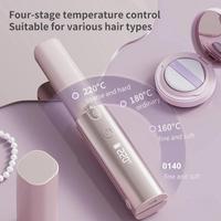Lisseur de cheveux portable sans fil en céramique exclusif avec écran LCD, sans dommages, peigne de coiffage, usage domestique espagnol et français