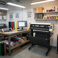 Plotter de Corte de Fábrica China, Ancho Máximo de Corte 630mm, para Vinilo y Pegatinas, con Cámara de Contorno y Pantalla Táctil