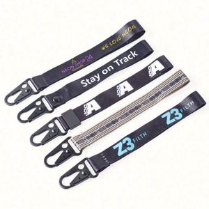 Custom Eagle Mouth Buckle Short Strap Lanyard With Logo Custom Keychain - Product Image 4