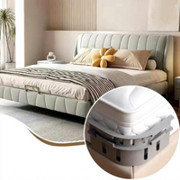 Dispositif de maintien de draps en plastique réglable avec bandes de verrouillage et clips antidérapants pour fixation des coins, attache rapide pour usage domestique