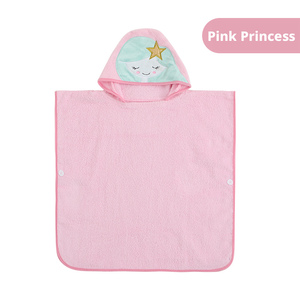 Toalla <span class=keywords><strong>de</strong></span> Baño Infantil con Capucha para Bebés Recién Nacidos, Absorbente (Unisex), Estilo <span class=keywords><strong>Princesa</strong></span>, Apliques con Diseño Animal, 300 Hilos - Product Image 4