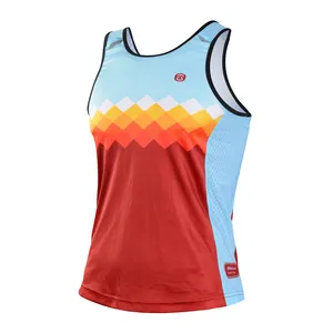 Breathable Sublimation Marathon Running Vest Quick Dry Custom Running Clothing Tank Tops Singlet