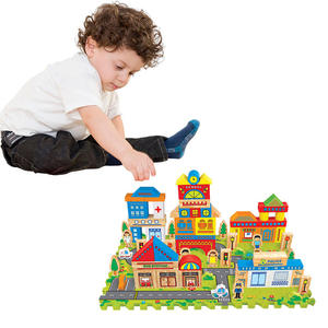 114 pièces de blocs de construction flottants en EVA, jouet STEAM pour enfants de 3 ans et plus, jeu de bain imperméable, cadeau éducatif - Product Image 3
