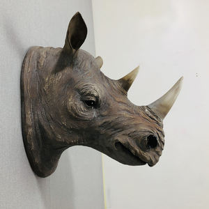 <span class=keywords><strong>Testa</strong></span> di <span class=keywords><strong>Elefante</strong></span> <span class=keywords><strong>in</strong></span> Vetroresina Personalizzata a Grandezza Naturale per Decorazione Murale - Product Image 5