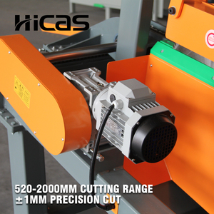 Scie à onglets double extrémité HICAS SF6021 520-2000mm, PLC Schneider, 2 moteurs 4kW, 16 coupes/min pour palettes, meubles et bois - Product Image 3