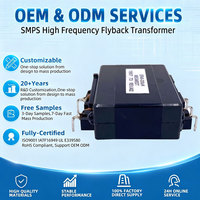 Transformateur haute fréquence à noyau de ferrite personnalisé ER40, enroulement en cuivre, 110V 220V triphasé, OEM ODM, fabricant unique