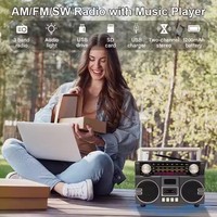 Sai Jia MG001 Radio AM FM SW portable Meilleure radio à cassette de réception avec double haut-parleur Big Bass