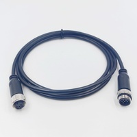 Câble de connecteur Din de prise d'aviation IP67 M12 6 broches