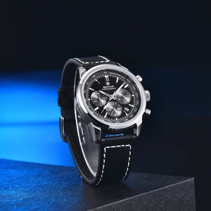Montre homme BENYAR, chronographe, date, étanche, sport, cuir véritable, montre-bracelet homme, marque haut de gamme, montre de luxe, cadeau pour homme 5188 - Product Image 5