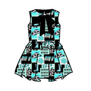 Özel Tasarım Günlük %95 Bambu Elyaf %5 Spandeks Düz Kesim Bebek Kız Baskılı Kolsuz Etekli Tek Parça - Product Image 2