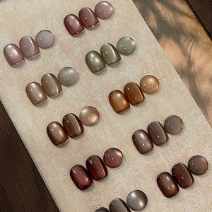 AILANUO Série de vernis à ongles gel œil de chat scintillant 10 couleurs - Personnalisation de la couleur des ongles gratuite pour vernis à ongles professionnel OEM - Product Image 1