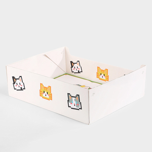Caja de Arena para Gatos Desechable, Plegable, Portátil, de Papel Corrugado, para Exteriores, de Gran Tamaño, Personalizable - Product Image 2