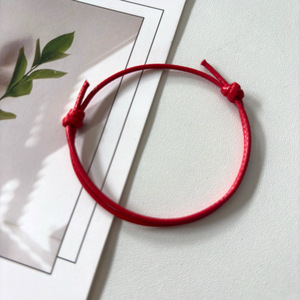 Pulseras de cordón encerado al por mayor, ajustables con nudo deslizante, de cuerda fina, para DIY y dijes - Product Image 2
