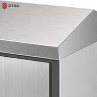Boîte de distribution métallique industrielle modulaire OEM personnalisée en acier laminé à froid, étanche aux intempéries, pour montage mural extérieur, Nema IP55