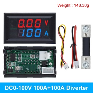 DC 6-120V 50A 100A Voltmeter Ammeter LED Amp voltmeter Digital Volt Meter Gauge voltmeter <strong>ampermetr</strong> 12V With Shunt - Product Image 2