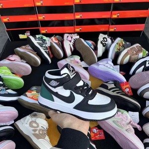 Chaussures décontractées en maille tricotée de haute qualité, couleur bonbon, avec bande latérale dégradée, respirantes, pour toutes les saisons, chaussures pour enfants - Product Image 2