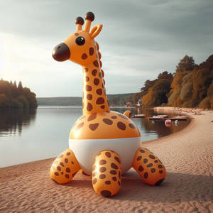 Usine personnalisée nouveau design gonflable hermétique <span class=keywords><strong>girafe</strong></span> mascotte soufflant <span class=keywords><strong>de</strong></span> l'air gonflable graisse <span class=keywords><strong>girafe</strong></span> sauter animaux eau flottant - Product Image 5