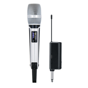 Micro cầm tay không dây năng động Chuyên nghiệp khử tiếng ồn Chống sốc Loa tích hợp đầy màu sắc cho sân khấu Karaoke - Product Image 6