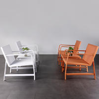 Ensemble de chaises et de table de patio personnalisées, intérieur/extérieur, jardin, matériau PP imperméable, table de jardin, chaise longue pour balcon, patio