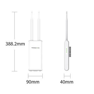 מגבי 300 אלחוטיים חיצוניים 2.4 גישה wifi נקודת גישה wifi + 2 lan hernet טווח ארוך omnifirectional - Product Image 6