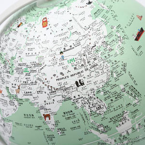 Educación <span class=keywords><strong>primaria</strong></span> y secundaria Inglés y chino 20cm Led Night Light Regalo Decoración Globo luminoso inteligente - Product Image 4