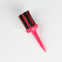 Brosse de nettoyage pour tee de golf, vente en gros usine, 3 couleurs, hauteurs 52/57/62mm, en plastique durable, pour clubs, portable et prête à l'emploi pour l'entraînement