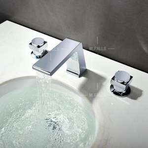 Kaiping Comptoir De Salle De Bain Robinet de salle de Bains De Bureau Trois pièces <span class=keywords><strong>Cascade</strong></span> <span class=keywords><strong>mitigeur</strong></span> de <span class=keywords><strong>Lavabo</strong></span> - Product Image 2