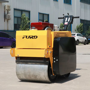 รถบดถนนดีเซลแมวสองล้อแบบคงที่ลูกกลิ้ง20KN แรงน่าตื่นเต้น - Product Image 3
