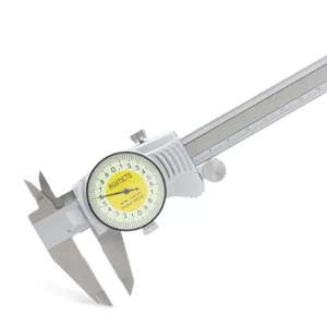 ASIMETO Calibre à cadran et à vernier en acier inoxydable 304-12-6, précision 0,02 mm, 0-300 mm - Product Image 1