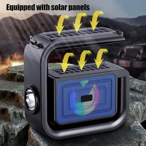 DV-800 DV-600 Xách Tay Bt Loa Không Dây 8W + 5V RGB Thuận Tiện Loa Siêu Trầm Pin Âm Nhạc Phát Lại Bộ Nhớ Thẻ Đèn Pin - Product Image 3