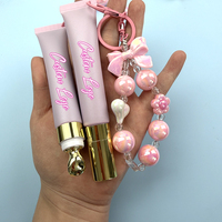 Gloss à lèvres brillant en gros avec porte-clés, brillant et scintillant, de haute qualité, végétalien, marque privée