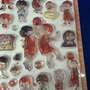 สติกเกอร์อีพ็อกซี่คริสตัลลาย Slam Dunk แบบขายส่ง ฮานามิจิ ซากุระกิ รุ่น Q แบบ 3 มิติ สำหรับตกแต่งสมุดบันทึก การ์ด Kpop และโทรศัพท์ - Product Image 3