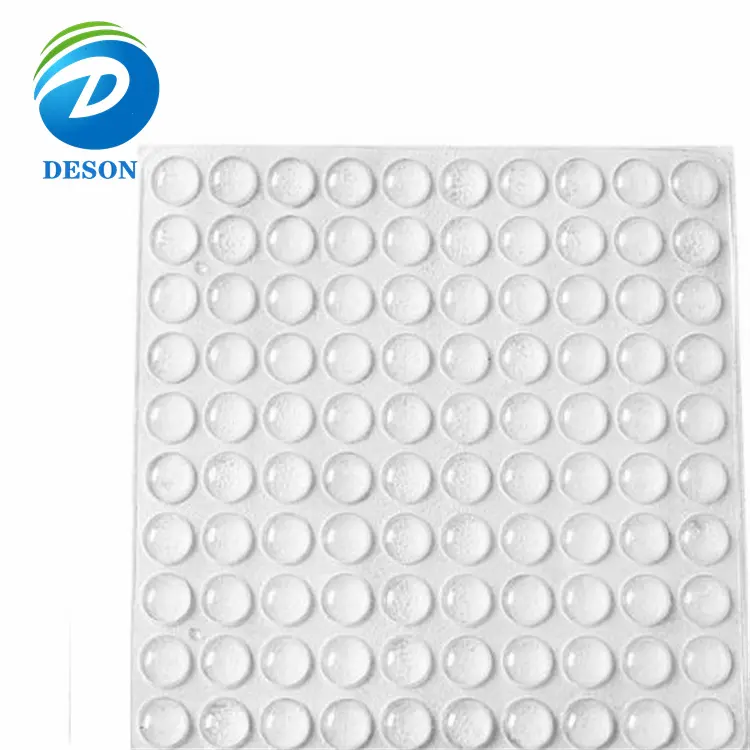 Deson 60A 경도 해안 투명 고무 발 가구 용 자체 접착 안전 범퍼 패드 도어 스토퍼