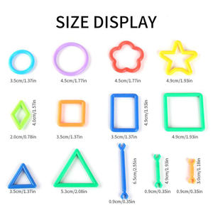 Khối xây dựng lồng vào nhau thiết lập câu đố 3D sáng tạo & đồ chơi giáo dục cho lứa tuổi <span class=keywords><strong>3</strong></span> + Màu sắc ngẫu nhiên - Product Image 5