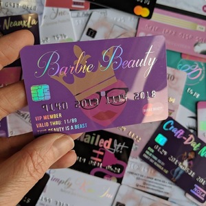 Tarjeta de membresía de plástico de PVC CR80 Tarjeta de regalo Tarjeta de lealtad VIP con número en relieve - Product Image 5