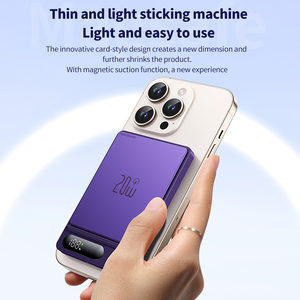 Batterie externe magnétique sans fil 5000 mAh certifiée 3C Chine, approuvée par les compagnies aériennes, avec affichage numérique LED, format de poche, chargeur de voyage - Product Image 6