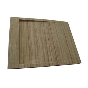 Plato de Ducha Rectangular de Travertino de Lujo con Drenaje Invisible, Modelo BST-017A-BETR de Alta Gama para Casa y Hotel, Marca OEM - Product Image 1