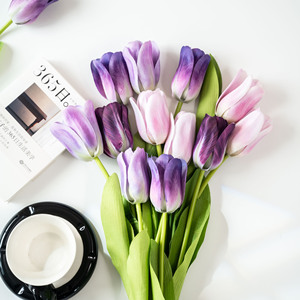 <b>Artificial</b> Tulips 3D Printed <b>Silk</b> <b>Flowers</b> Wedding Home Decorations - Product Image 5